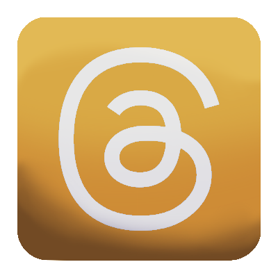 An icon for Threads of the at symbol.