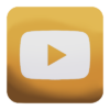 An icon for YouTube of a play-button in a square.