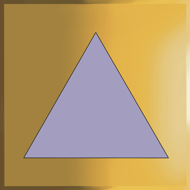 A light purple equilateral triangle.